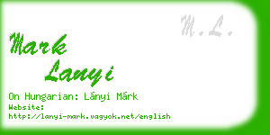 mark lanyi business card