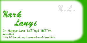 mark lanyi business card